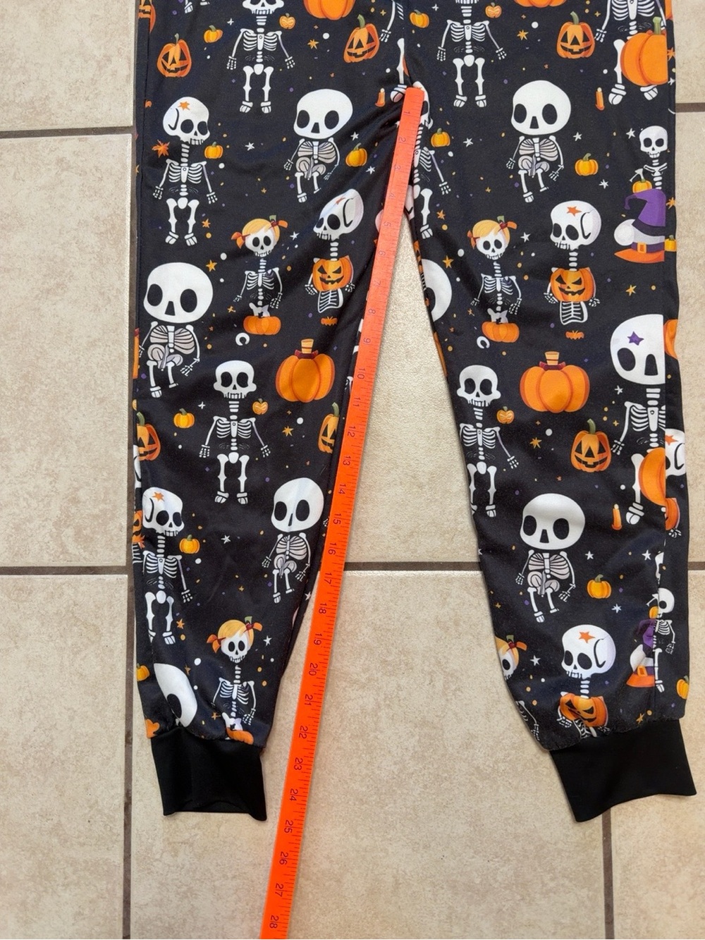 Women’s Small Halloween Skeleton Pumpkin Hooded Zip Up Onesie - Picture 6 of 6